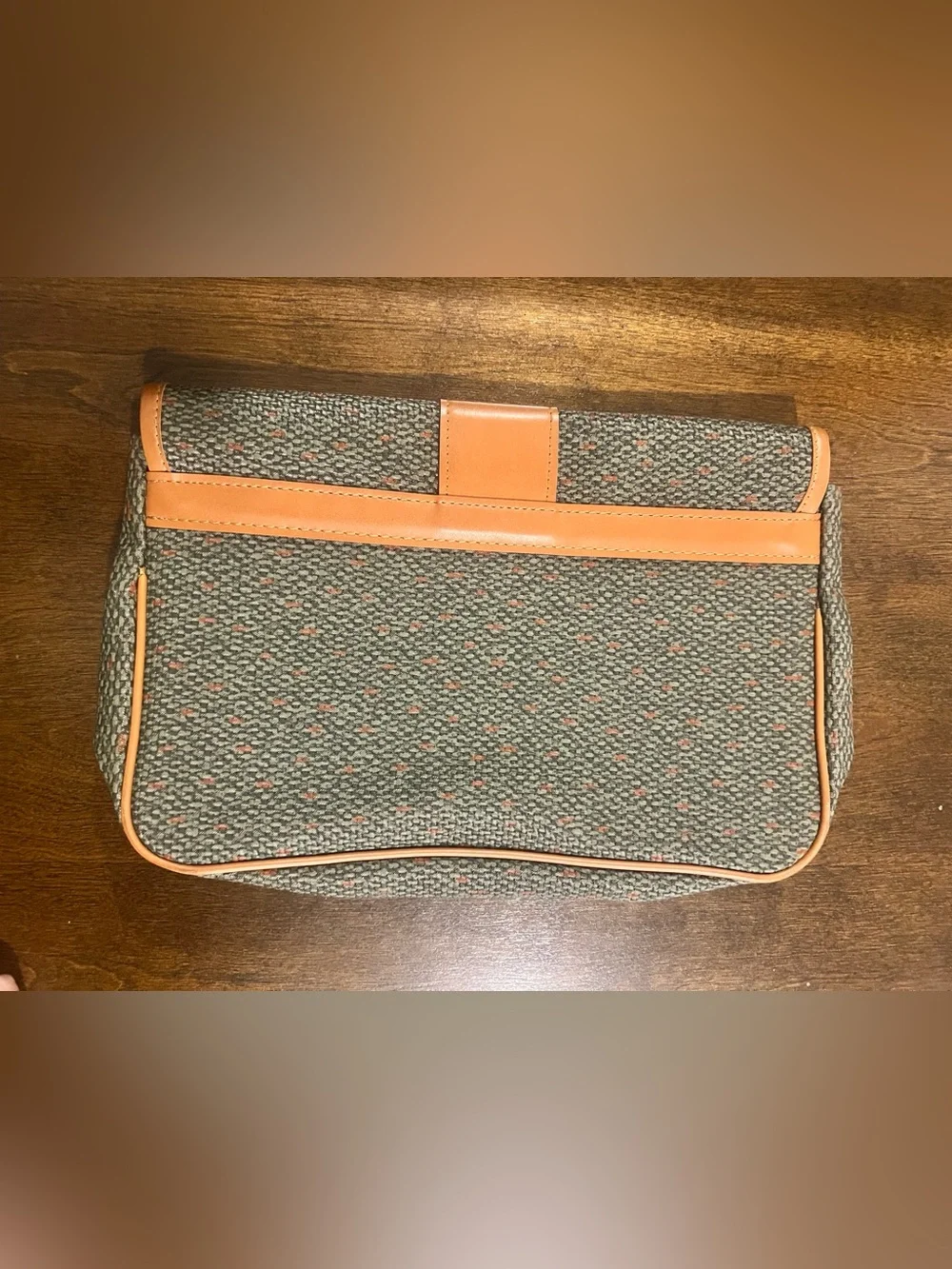 Vintage YSL x Rémy Martin Coated Canvas Clutch Bag